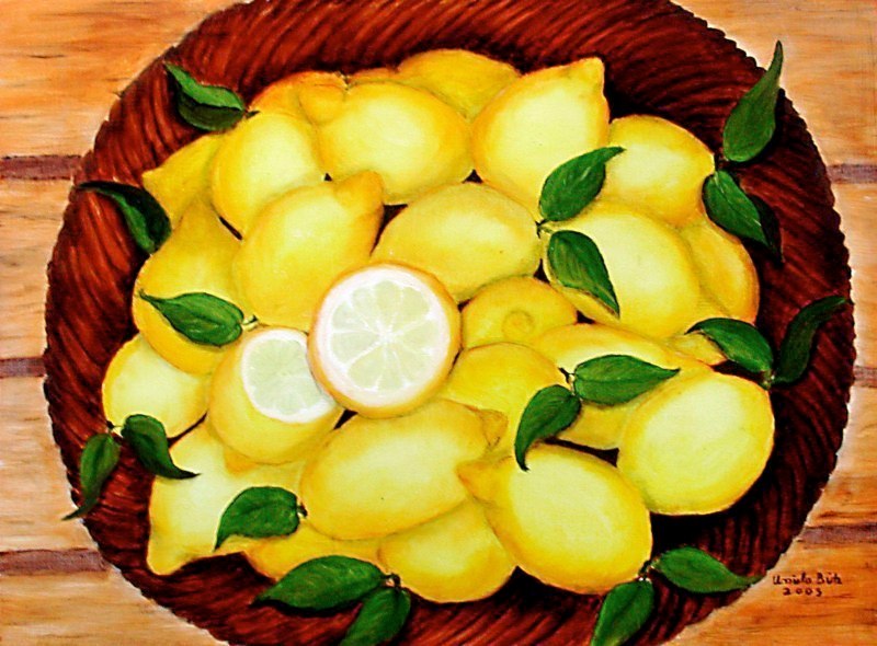 Zitronen im Korb